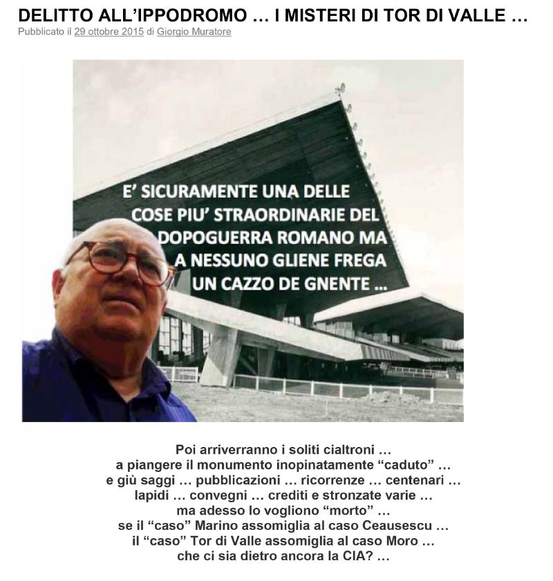 Julio Lafuente, Giorgio Muratore · Sulle Tribune dell'Ippodromo di Tor di Valle